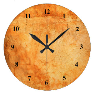 Modern Rustic Wall Clocks Zazzle Italian Style Terracotta Brick Wall Large Clock