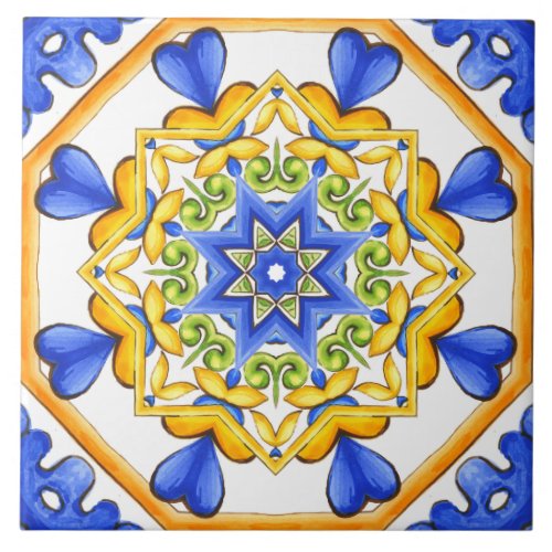 Italian styletilesmajolica All_Over Print Ceramic Tile