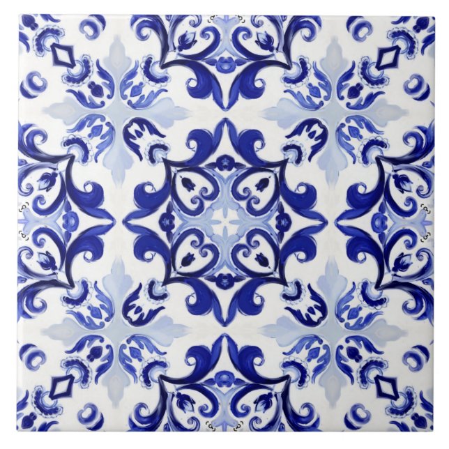 Italian style,tiles,majolica All-Over Print Ceramic Tile (Front)