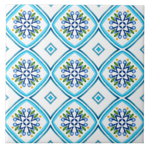 Italian style,tiles,majolica, All-Over Print Ceramic Tile