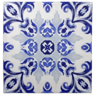 Italian style,tiles,majolica All-Over Print Cloth Napkin