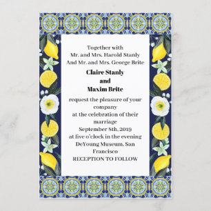 Italian style Wedding Invitation