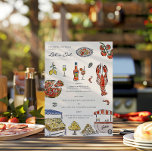 Italian Summer Watercolor Wedding Menu<br><div class="desc">Bring the flavors of Italy to your wedding or special event with this charming watercolor menu design. Featuring hand-painted illustrations of classic Mediterranean icons: lemons, pasta, seafood, pizza, spritz cocktails, and a gelato cart, this menu adds a playful yet elegant touch to your table setting. Perfect for Italian weddings, rehearsal...</div>