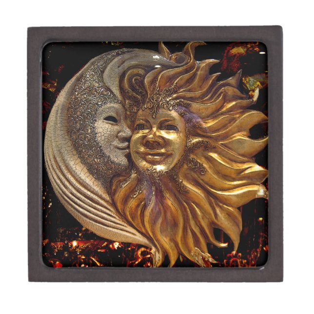 Italian Sun & Moon Jewelry Box (Front)