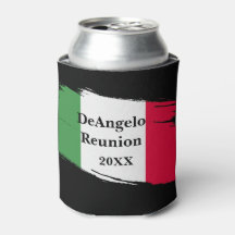 Italian Surname Name Custom Flag Colors Reunion