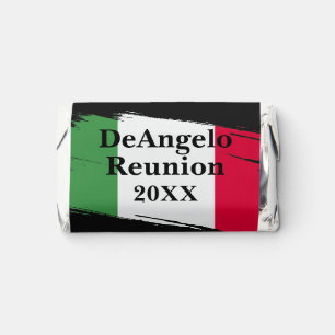Italian Surname Name Custom Flag Colors Reunion Hershey's Miniatures