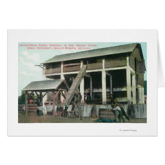 Italian-Swiss Colony Brandy Distillery Cards (Front Horizontal)