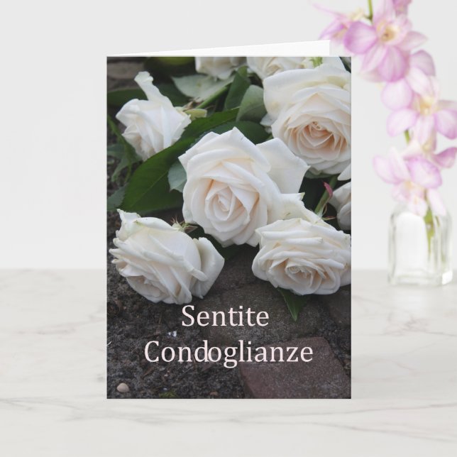 Biglietto di condoglianze – Deepest Sympathy on the loss of your