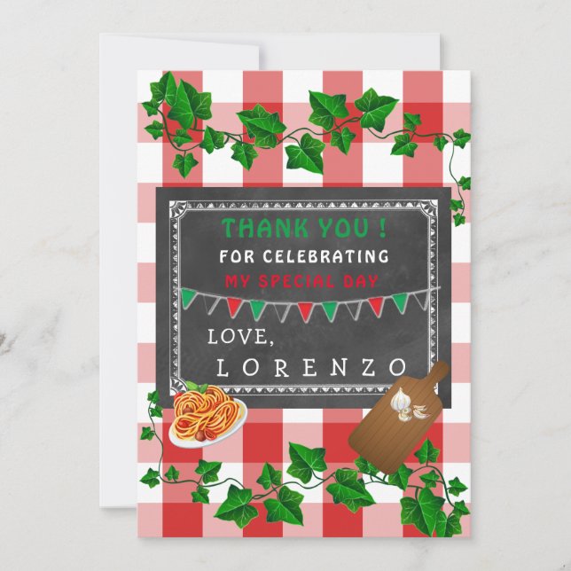 Italian Thank you Card (Front)