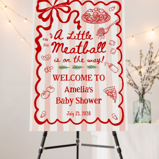 Italian Theme Baby Shower Foam Board