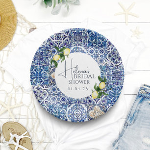 Italian Theme Paper Plate Elegant Bridal Shower