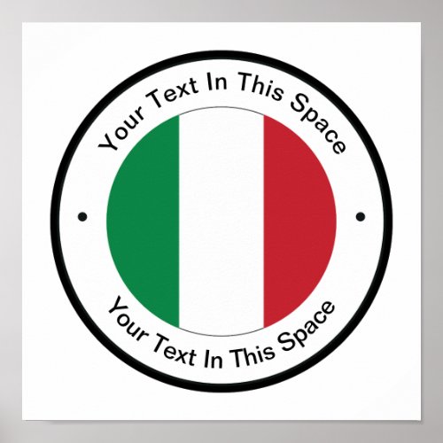 Italian Theme Promotional Poster Template