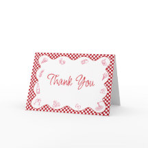 Italian-Themed Red Checkered Bridal Shower