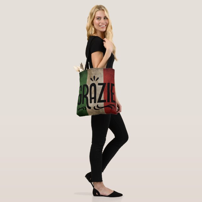 Italian Themed Tote Bag (On Model)