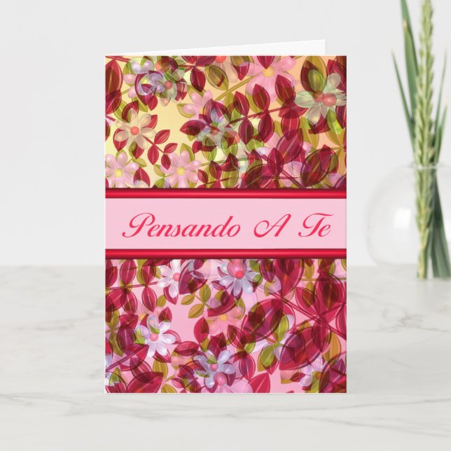 Italian Thinking of you Pensando A Te Card (Front)