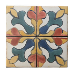 Italian Tile Floral Traditional