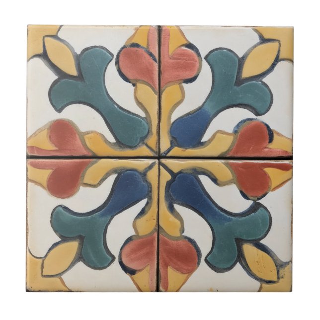 Italian Tile Floral Traditional (Front)