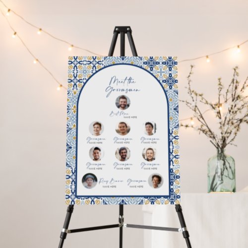 Italian Tile Groomsmen Introduction Sign