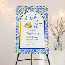 Italian Tiles La Dolce Vita Summer Bridal Shower
