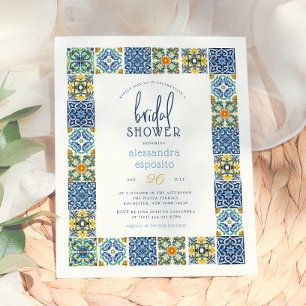 Italian Tiles   Lemon Summer Budget Bridal Shower