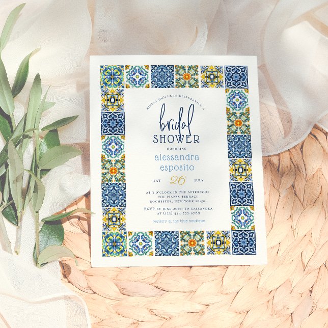 Italian Tiles | Lemon Summer Budget Bridal Shower (Creator Uploaded)
