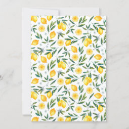 Italian Tiles | Lemon Theme Summer Bridal Shower Invitation | Zazzle