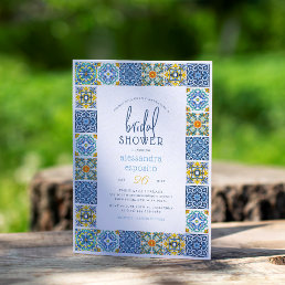 Italian Tiles | Lemon Theme Summer Bridal Shower Invitation