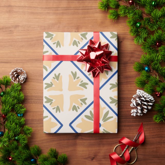 Italian tiles wrapping paper (Holiday Gift)