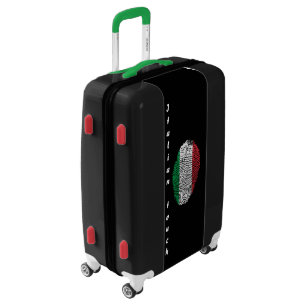 Italian touch fingerprint flag luggage