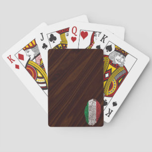 Italian touch fingerprint flag poker cards