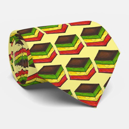 Italian TRainbow Seven Layer Christmas Cookie Tie