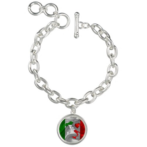 Italian Tricolor boot Bracelet