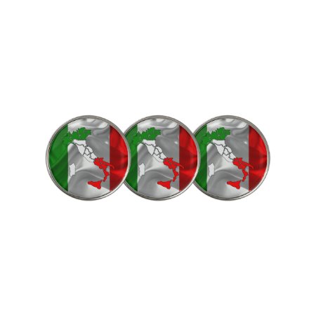 Italian Tricolor Golf Ball Marker