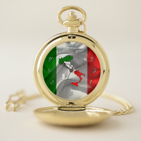 Italian Tricolor Pocket Watch
