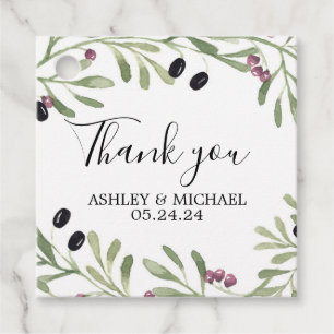 Italian Tuscan Party Favor Tag