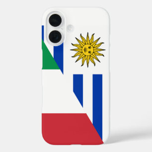 Italian Uruguayan flag iPhone 16 Case