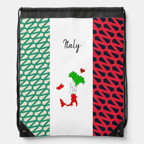 Italian vibes drawstring bag