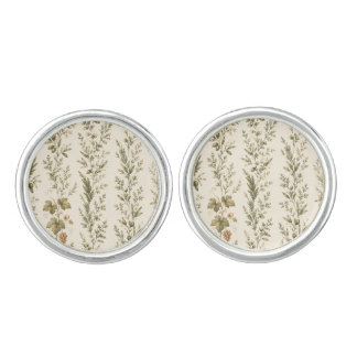 Italian Villa Olive Grove Vineyard Stripe Cufflinks