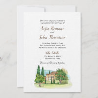 Italian Villa Watercolor Wedding Ultra paper