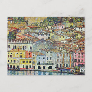 Italian Village Malcena at the Gardasee by Klimt Postcard