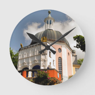 ITALIAN VILLAGE WALES ROUND CLOCK