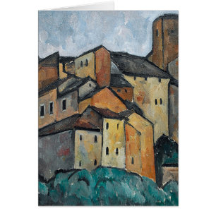 Italian Villiage Painting of Homes Blank Cards
