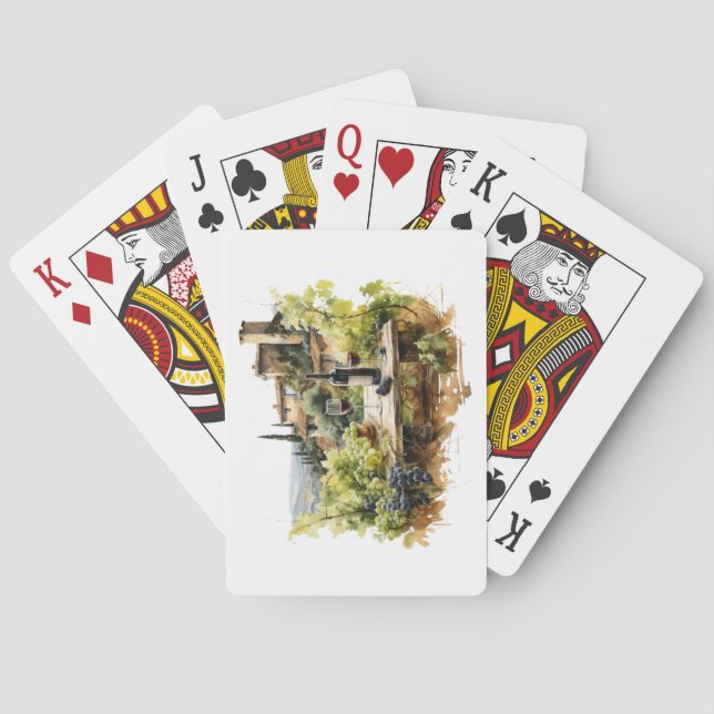 Italian Vineyard Playing Cards (Back)