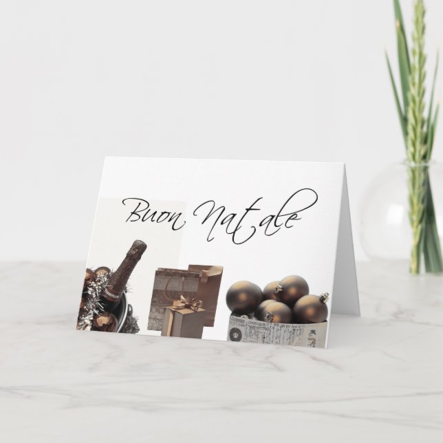 Italian vintage style christmas card (Front)