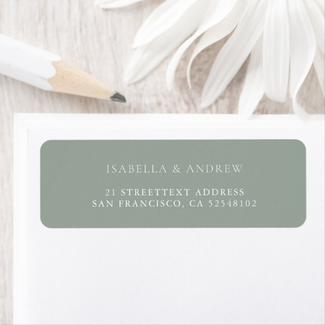 Italian Watercolor House Wedding  Address Label (Insitu)