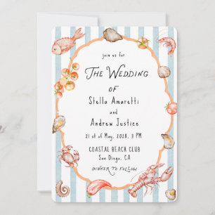 Italian Watercolor Rustic Wedding Invitation
