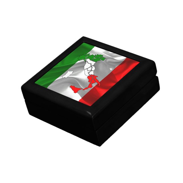 Italian waving flag keepsake box (Side)