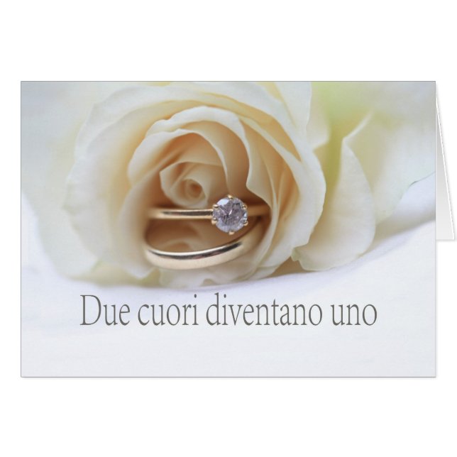 italian  wedding congratulations (Front Horizontal)