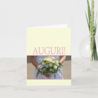 italian  wedding congratulations card