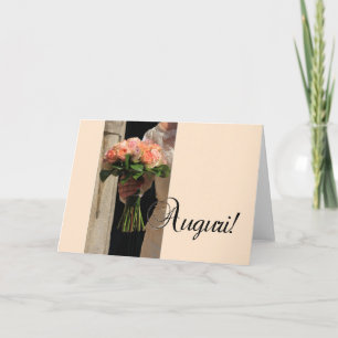 italian wedding congratulations card